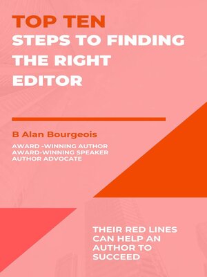 cover image of Top Ten Steps to Finding the Right Editor